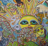 The Painting of Life by Mirka Mora - Accommodation Port Hedland
