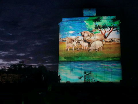 Quorn Silo Light Show - Accommodation Port Hedland 0