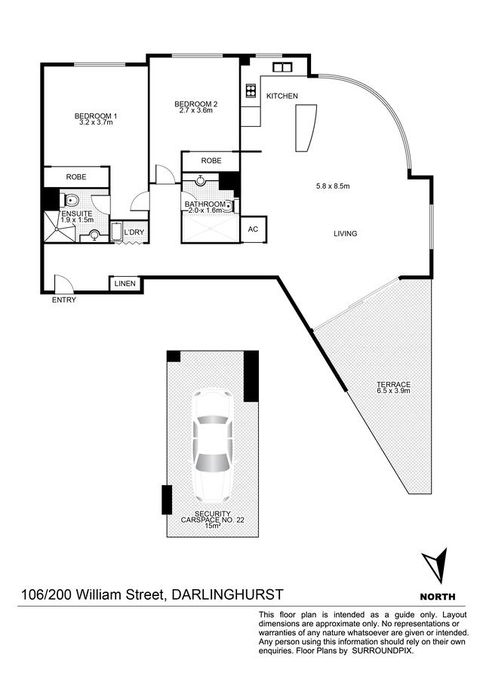 Lower Bridge And Sails - Executive 2BR Darlinghurst Apartment With Balcony And Rooftop Views - Accommodation Port Hedland 15
