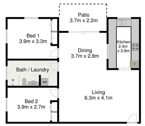 Spacious 2 Bedroom Beach Side Apartment - Close To Shopping Centre With Coles, Health Food Shop, Sushi, Pizza, Cafes, Hairdresse - Accommodation Port Hedland 2